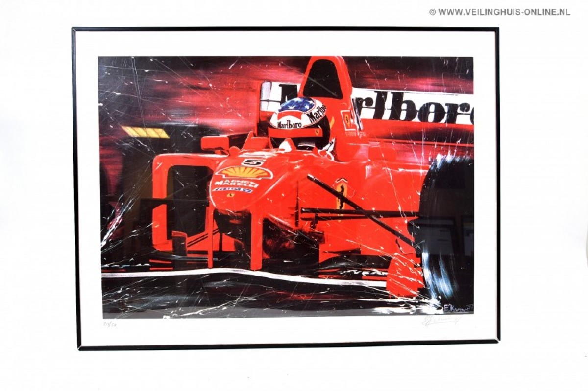 kaveldetails Zeefdruk Michael Schumacher