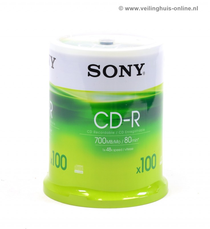 Veilinghuis-Online - kavel-details Sony CD -R In cakebox