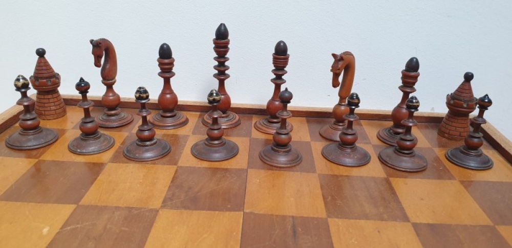 liter bon vinger Veilinghuis-Online - kavel-details Antiek schaakspel