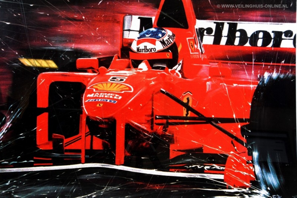 kaveldetails Zeefdruk Michael Schumacher