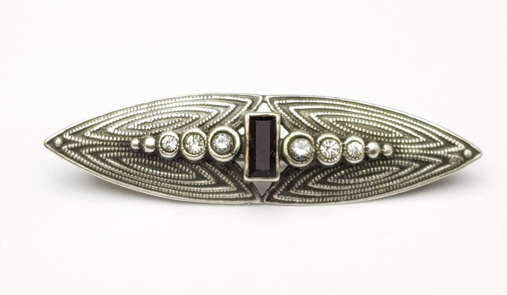 weg Christchurch wacht Veilinghuis-Online - kavel-details Zilveren Art Deco Broche